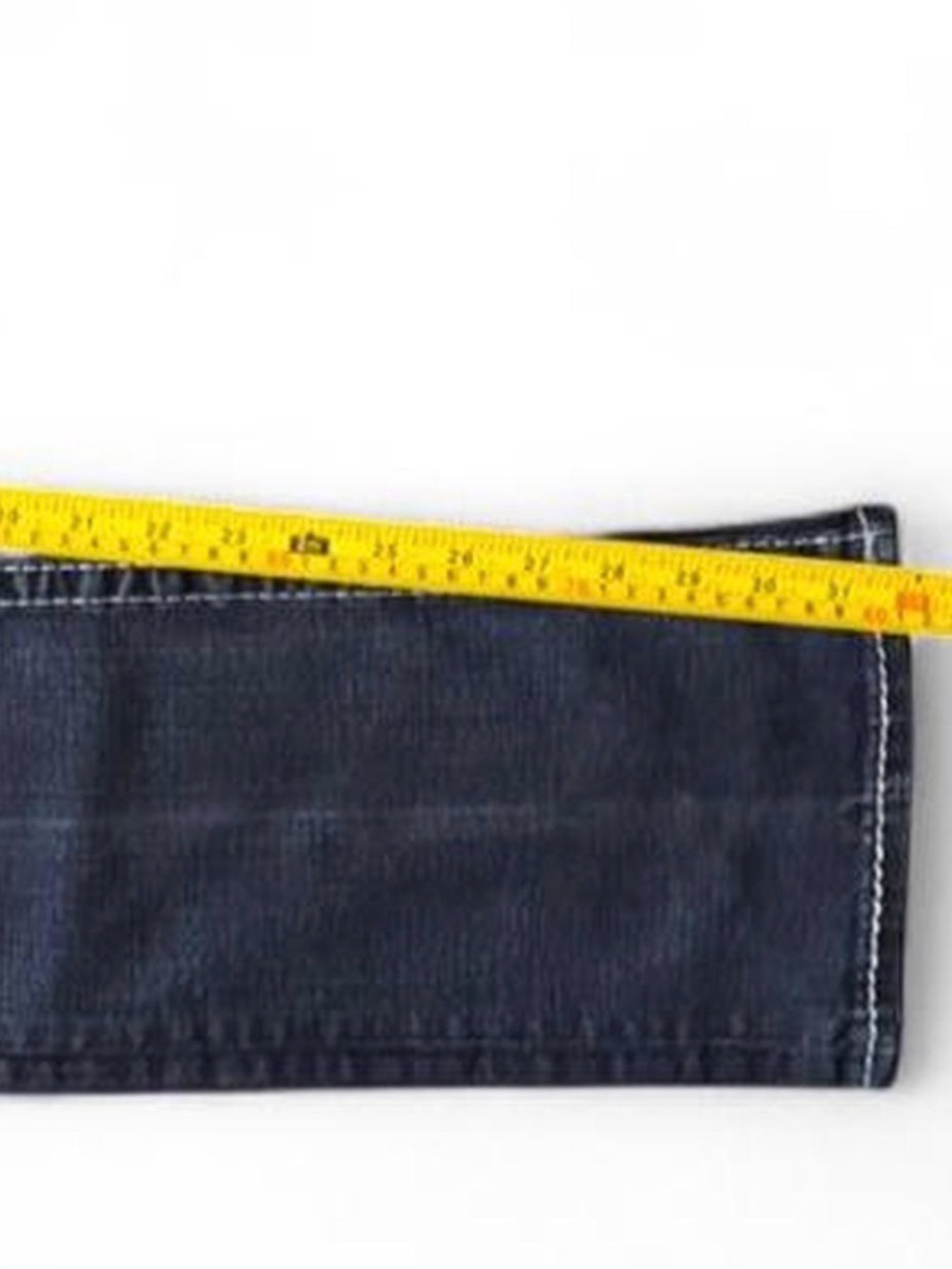 True Religion Straight Men's Jeans with White Contrast Stitching - Picture 5 of 5